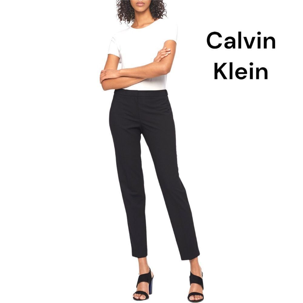 Cute fit black high line slacks! Stretchy comfy!